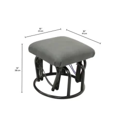 Ball-Bearing Gliding Footrest - Grey