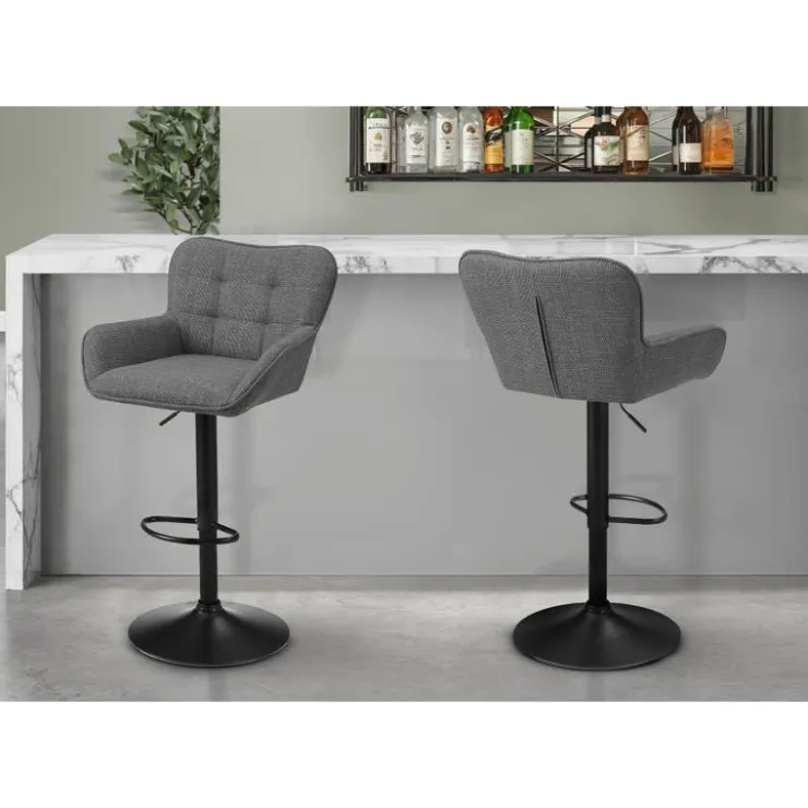 Monarch Bar Stools (Set of 2) GREY