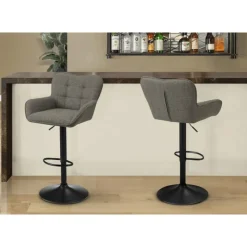 Monarch Bar Stools (Set of 2) TAUPE Sale
