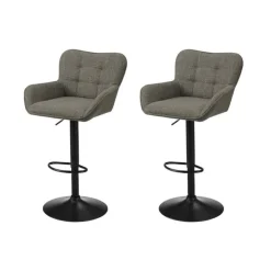 Monarch Bar Stools (Set of 2) TAUPE Sale