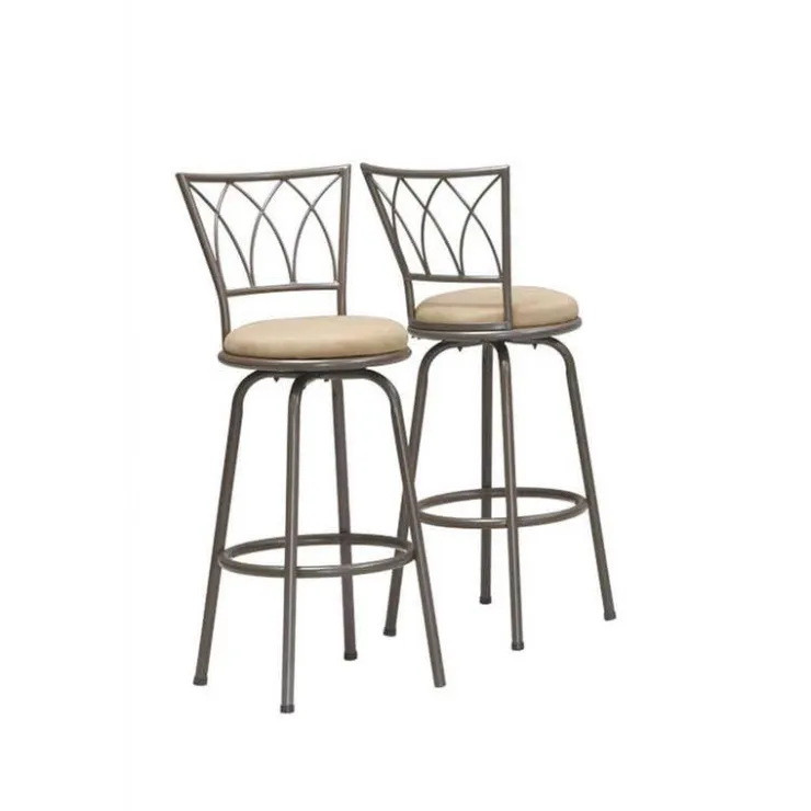 Monarch Barstool - 2pcs / 43"h / swivel / dark coffee metal Espresso Best