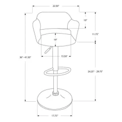 Monarch Barstool (Box of 1) Grey Outlet