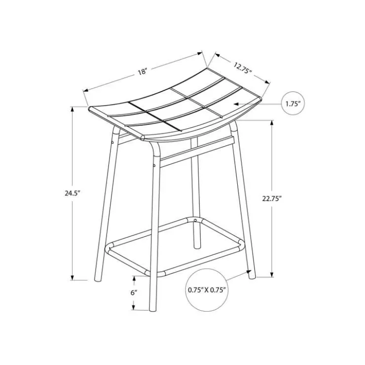 Monarch Barstool (set of 2) Black Outlet