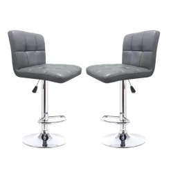 Barstools (Set of 2) Grey New