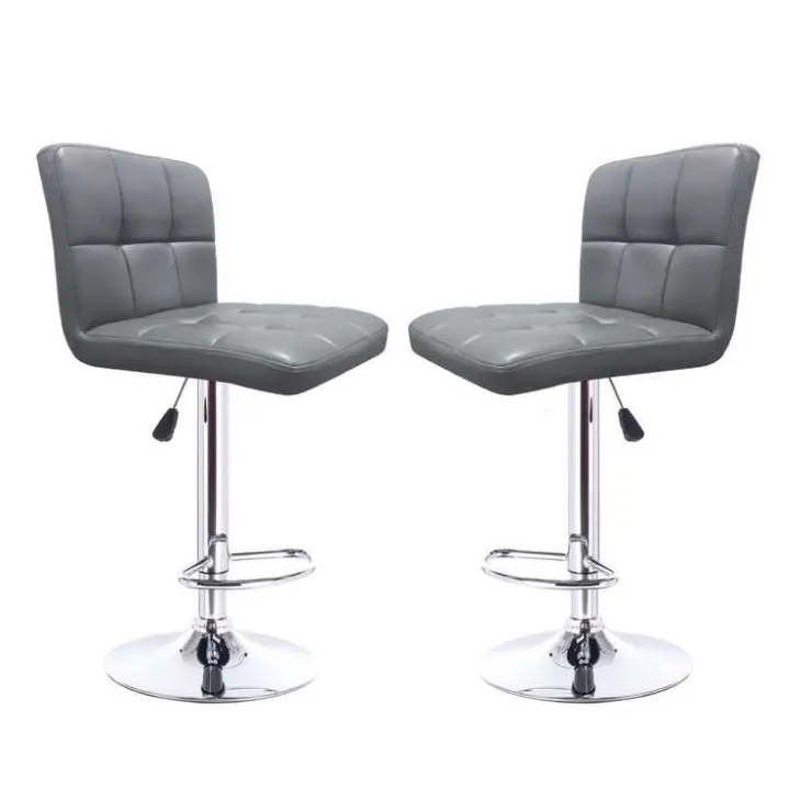 Barstools (Set of 2) Grey New