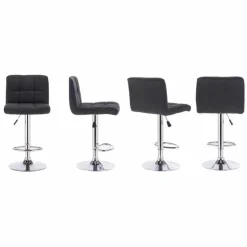 Barstools (Set of 2) Dark Grey Sale