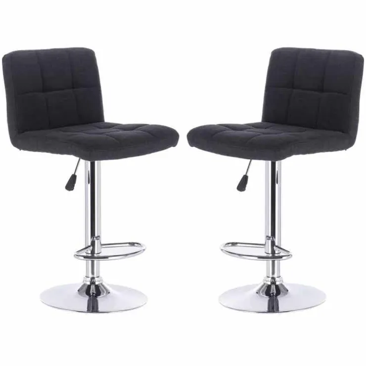 Barstools (Set of 2) Dark Grey Sale