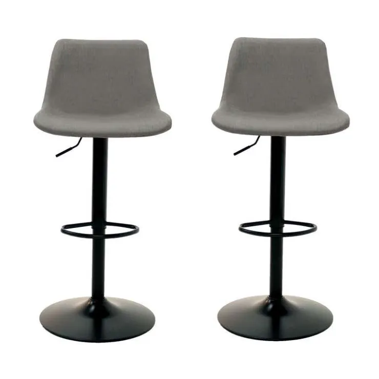 Barstools (Set of 2) Grey Clearance