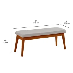 Arboit Poitras Bench - Brown Discount