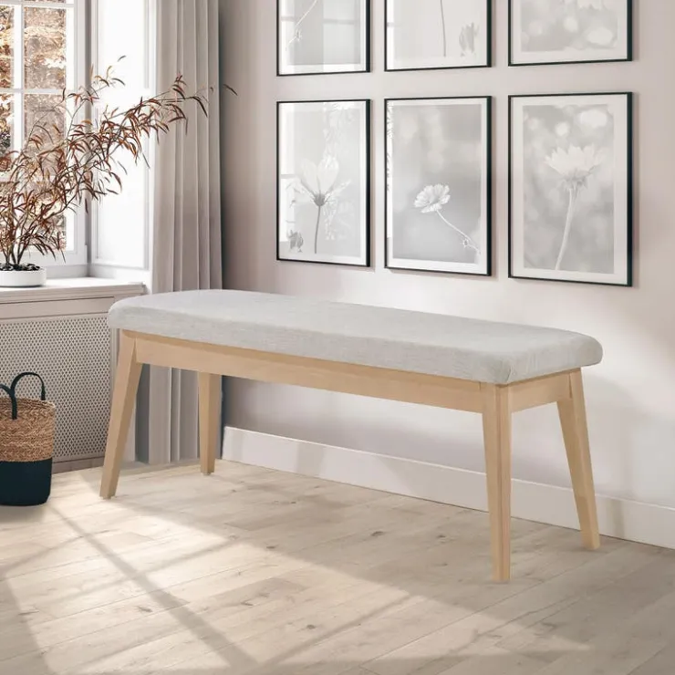 Arboit Poitras Bench - Greige Hot