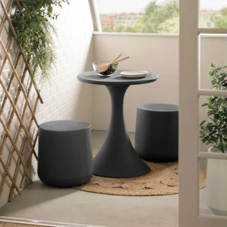 Meubles South Shore Bistro Table Dark Gray Hot