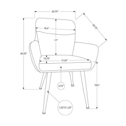 Monarch Dining Chairs Set of 2 - BLACK Outlet