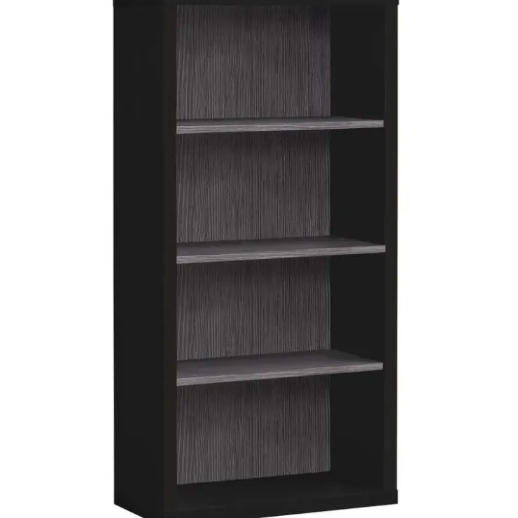 Monarch Bookcase - 48"h / / grey with adjustable shelves - Black Hot