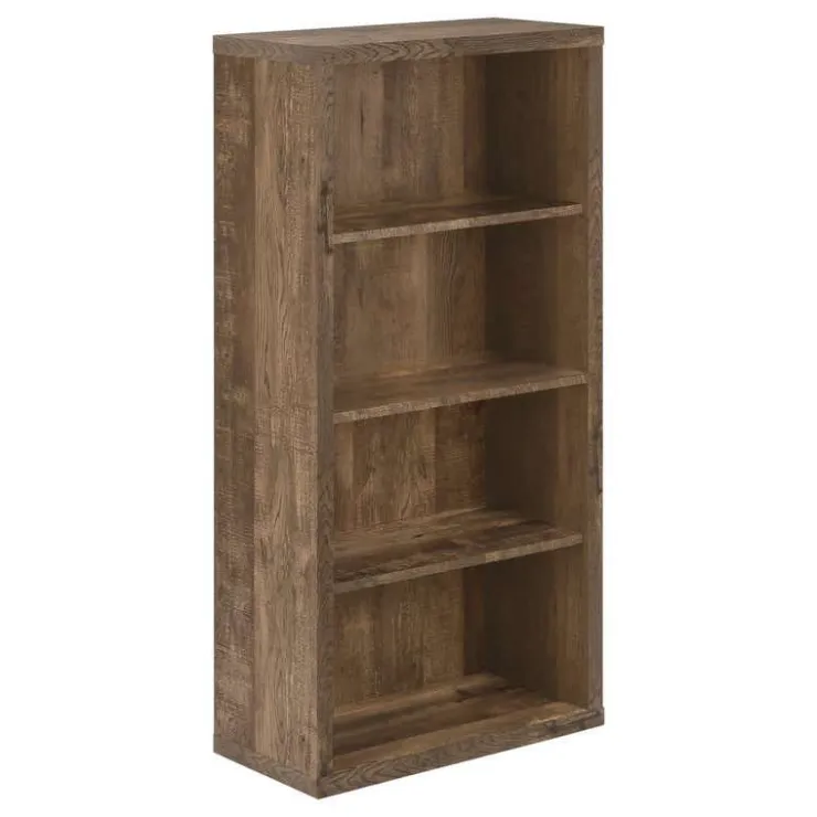 Monarch Bookcase - 48"h / reclaimed wood-look/ adj. shelves - Brown Online