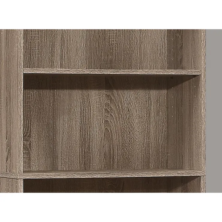 Monarch Bookcase - 72"h / with 5 shelves - Dark Taupe Sale