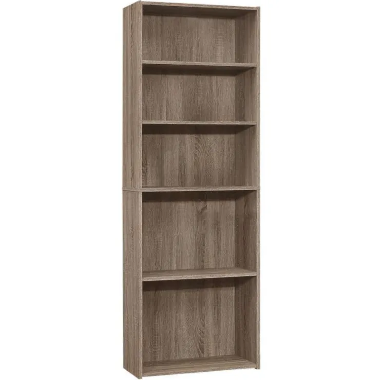 Monarch Bookcase - 72"h / with 5 shelves - Dark Taupe Sale