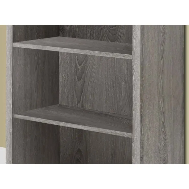 Monarch Bookcase - 48"h / with adjustable shelves - Dark Taupe New