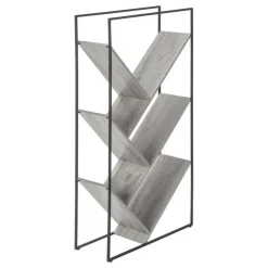 Monarch Bookcase - 60"h / / black metal - Grey Online