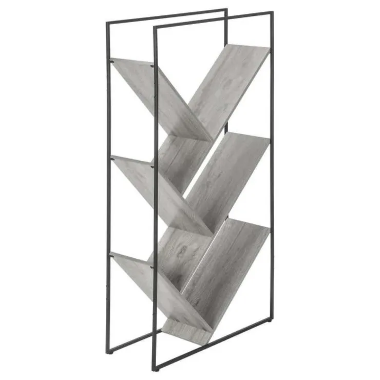 Monarch Bookcase - 60"h / / black metal - Grey Online