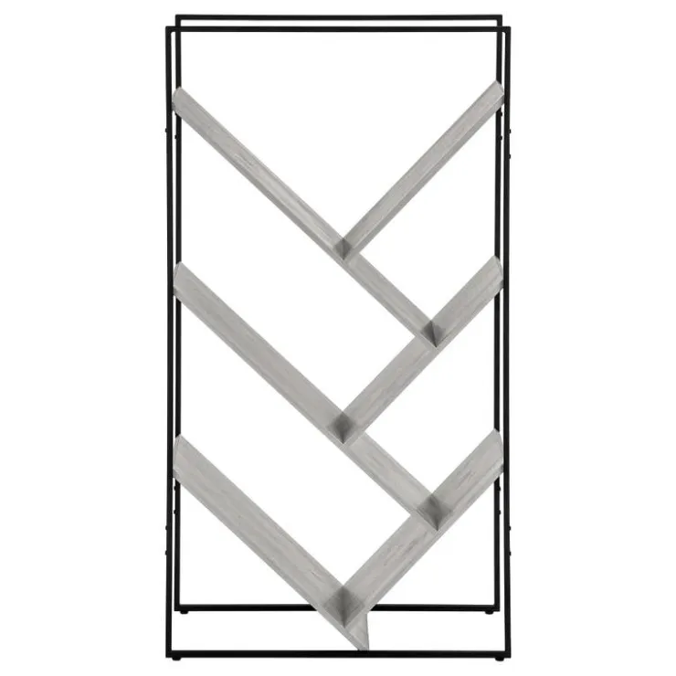 Monarch Bookcase - 60"h / / black metal - Grey Online