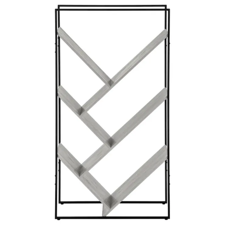 Monarch Bookcase - 60"h / / black metal - Grey Online