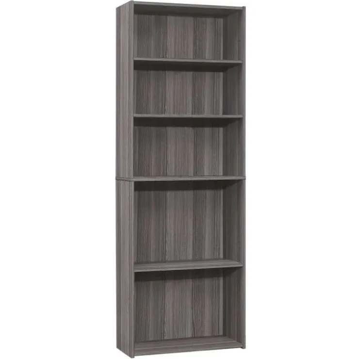 Monarch Bookcase - 72"h / with 5 shelves - Grey Best