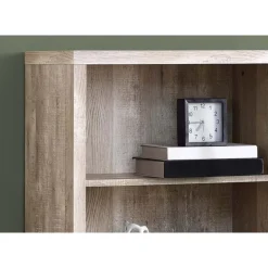 Monarch Bookcase - 48"h / reclaimed wood-look/ adj. shelves - Taupe Hot