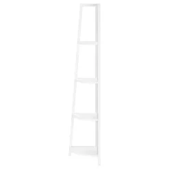 Monarch Bookcase - 60"h / / metal corner etagere - White