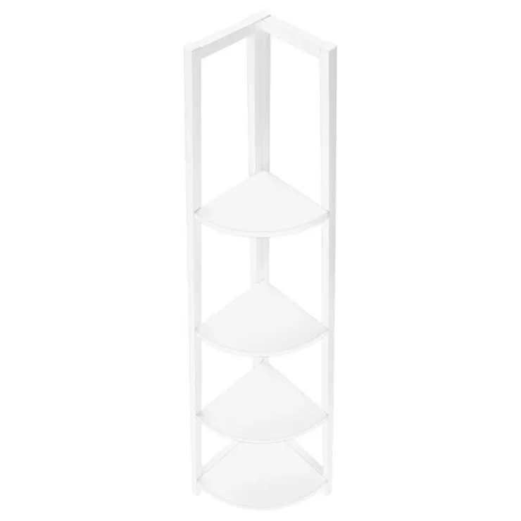 Monarch Bookcase - 60"h / / metal corner etagere - White