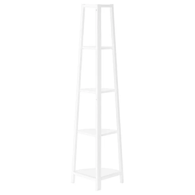 Monarch Bookcase - 60"h / / metal corner etagere - White