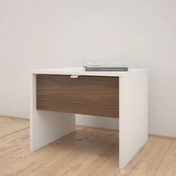 Nexera Bookcase, 1-Door, White - Brown and White New