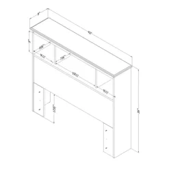 Meubles South Shore Bookcase Headboard (39