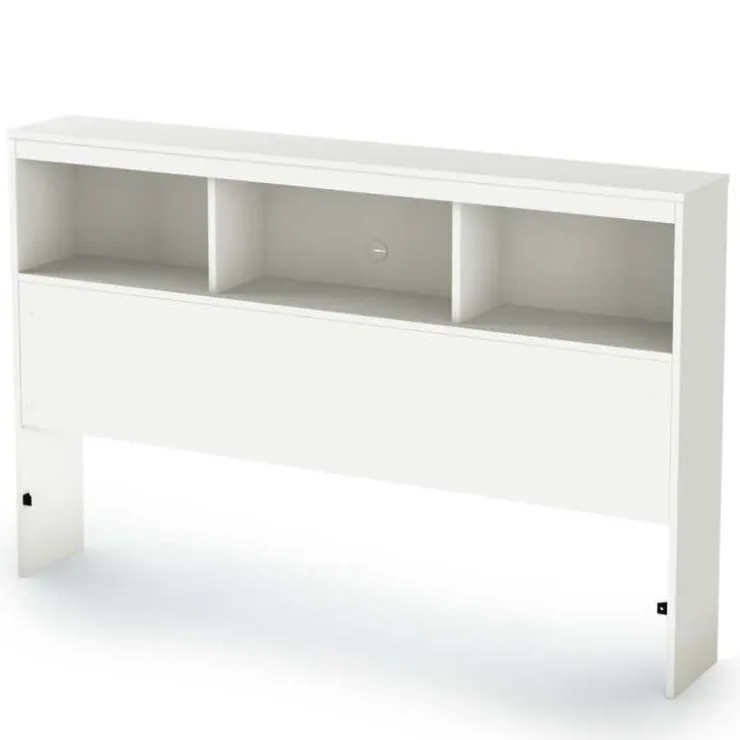 Meubles South Shore Bookcase Headboard 54'' - South Shore PURE WHITE Clearance