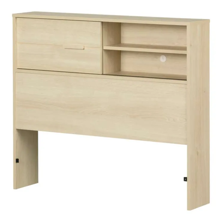 Meubles South Shore Bookcase Headboard (39") - South Shore Bleached Oak Best