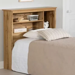 Meubles South Shore Bookcase Headboard (39") - South Shore Nordik Oak Clearance