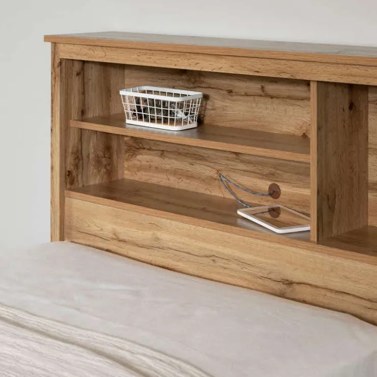 Meubles South Shore Bookcase Headboard (39") - South Shore Nordik Oak Clearance