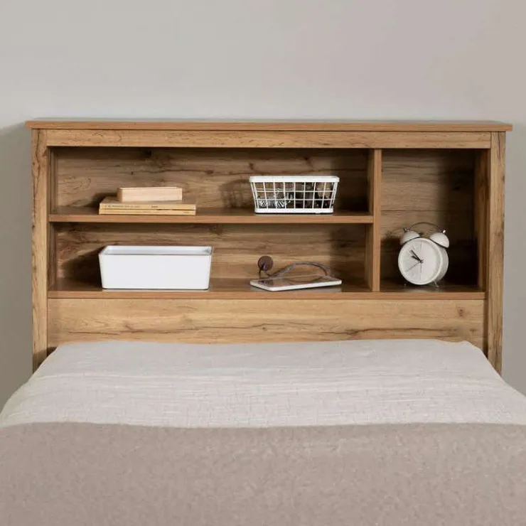 Meubles South Shore Bookcase Headboard (39") - South Shore Nordik Oak Clearance