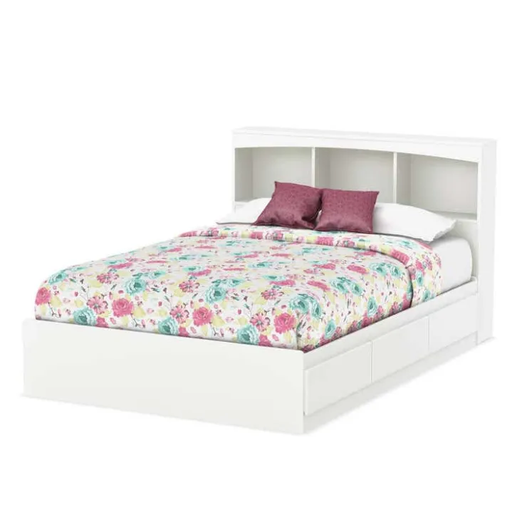 Meubles South Shore Bookcase Headboard (54") - South Shore PURE WHITE Clearance