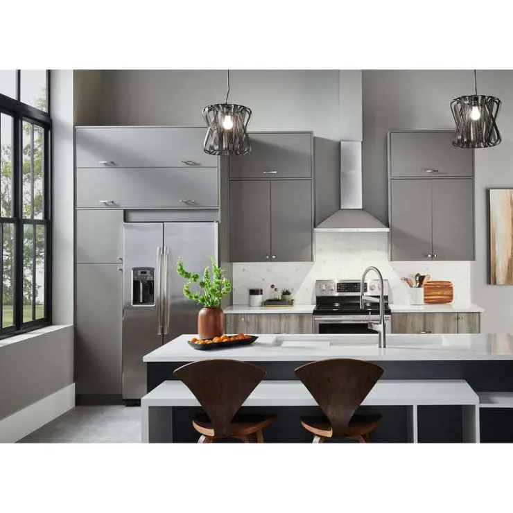 Broan Pyramidal Chimney Range Hood Wall Mount 24" , 450 CFM - BWP1244SS Stainless Steel Outlet