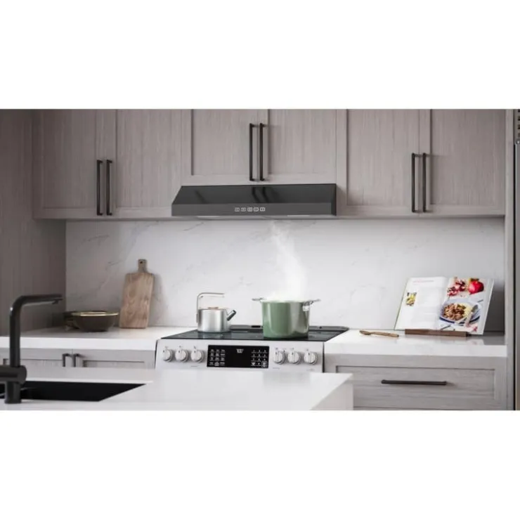 Broan Range Hood Standard 30" , 350 CFM - GLA2303BLS Black Stainless New