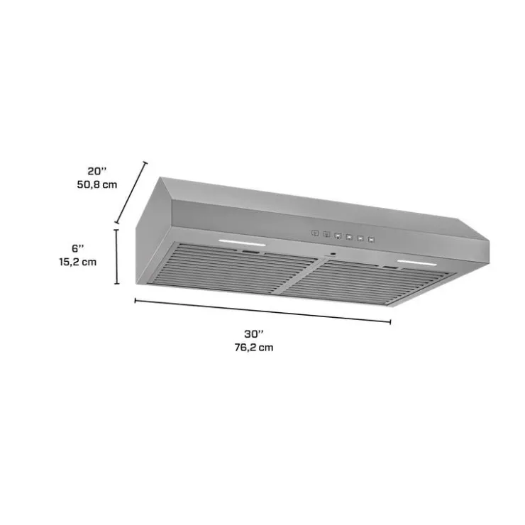 Broan Range Hood Standard 30" , 490 CFM - GLA3304SS Stainless Steel New