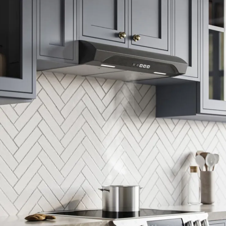 Broan Range Hood Standard 30" , 350 CFM - ALT2303BLS Black Stainless Outlet