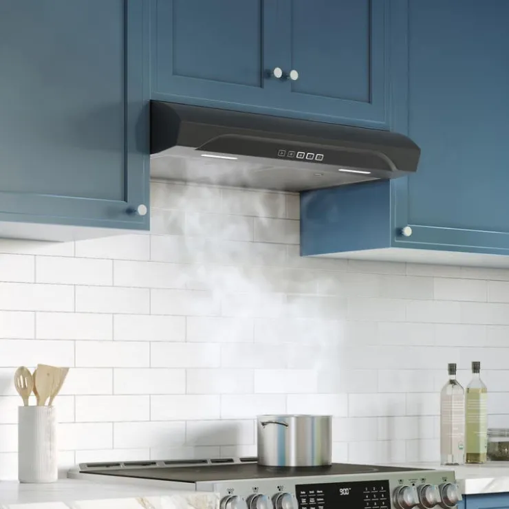 Broan Range Hood Standard 30" , 350 CFM - ALT2303BLS Black Stainless Outlet