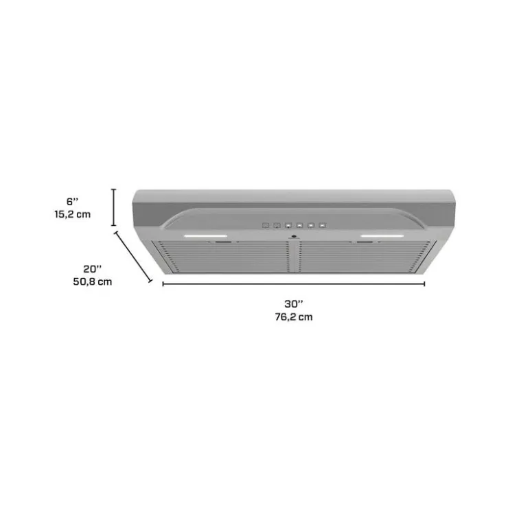 Broan Range Hood Standard 30" , 490 CFM - ALT3304SS Stainless Steel Hot