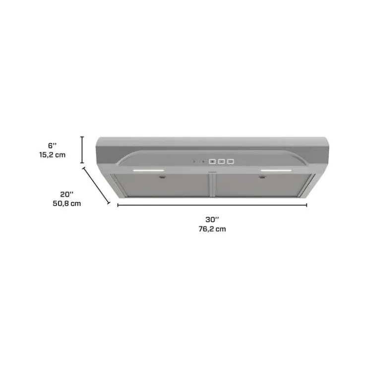 Broan Range Hood Standard 30" , 350 CFM - ALT2303SS Stainless Steel Best