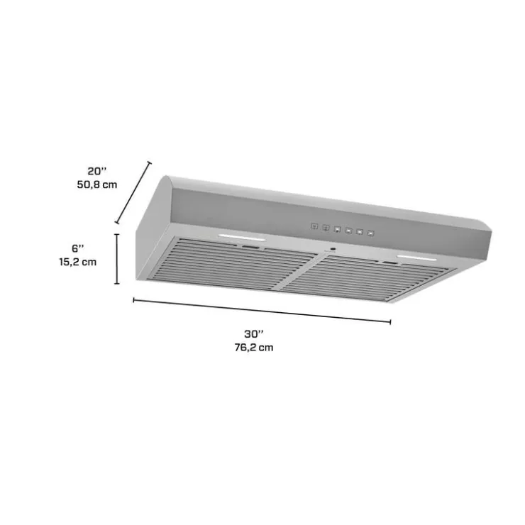 Broan Range Hood Standard 30" , 490 CFM - MTR3304SS Stainless Steel Best