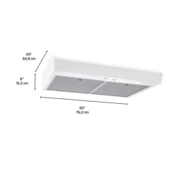 Broan Range Hood Standard 30" , 350 CFM - MTR1303WW White Discount