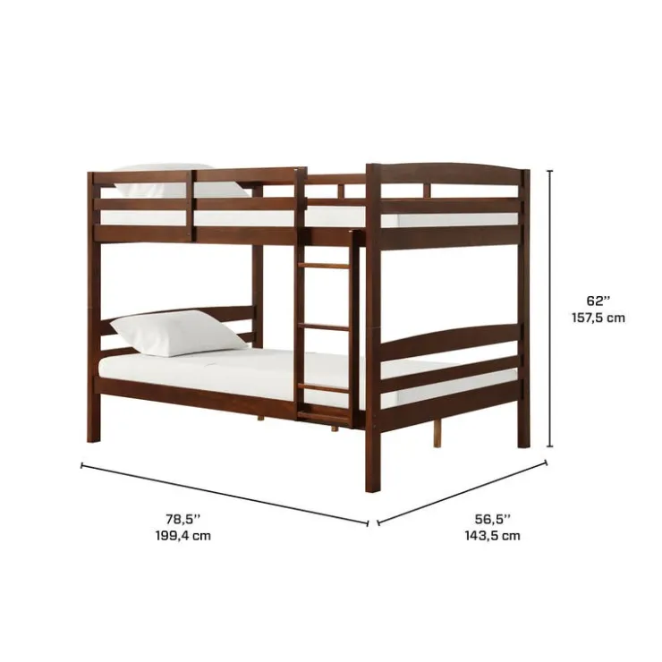 Brown Bunk Bed - 54"/54" Brun Discount