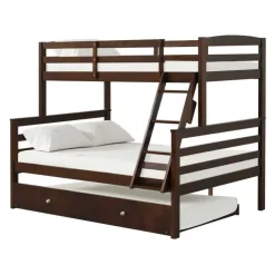Brown Bunk Bed with Trundle Bed - 39"/54" Expresso Online
