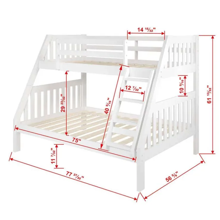 Bunk Bed 39/54 White Online